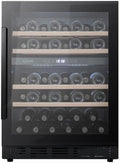 Cavin, Vin- og champagnekølere, underbygning vin køleskab, Arctic Collection 60D Fullglass Sort, plads til 46, Sort, 87 cm