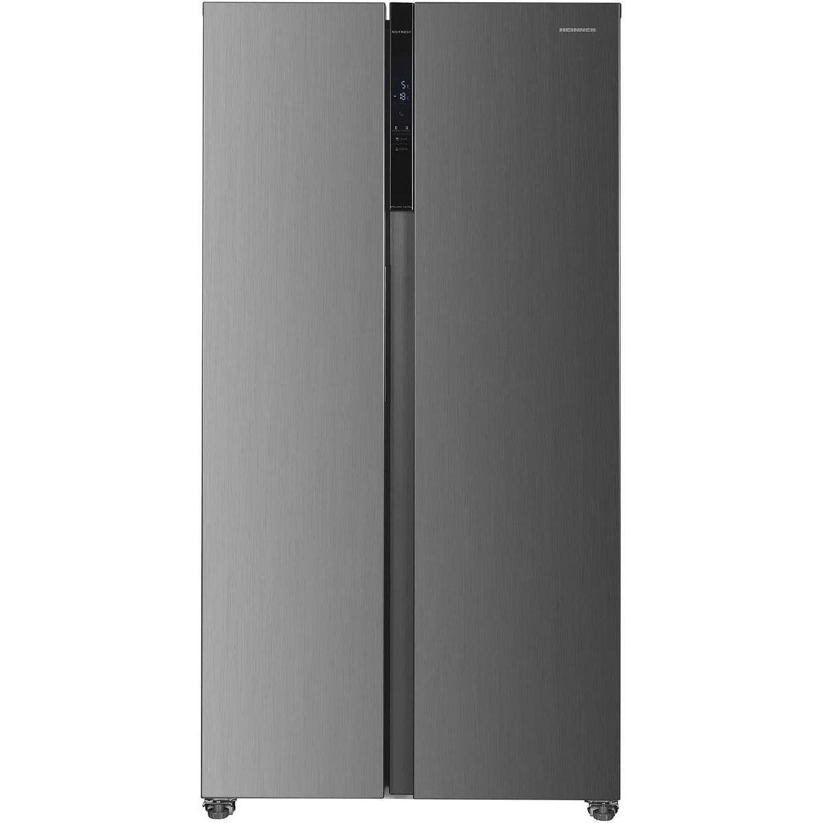 HEINNER HSBS-HM442NFINVXD, Køle-/fryseskabe, HSBS- Side- by- Side Køleskab - No- frost, inverter kompressor, stor kapacitet, Sølv