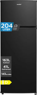 Comfee, Køle-/fryseskabe, Kommerciel '204L køleskab med fryseskab (-24 ° C), 39dB, 143 cm højde, EEK D, Hvid, 204L, 143 cm, 40dB