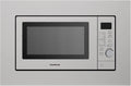 Corbero CMICIG126, Mikrobølgeovne med grill, Corberó Bygning i mikroovn, 20 l, 800 W, 6 kraftniveauer, grill, Sølv, 1000 W, 245 mm