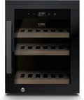 Caso, Drikkevarekøleskabe, WineExclusive 12 vin køleskab til 12 flasker, 1 zone, 5-20 ° C, kompressor, Sort, 12 v, 310 mm